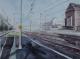 Bahnhof - Elke Grund - Aquarell auf Papier - Landschaft - Klassisch Bahnhof - Elke Grund - Aquarell auf Papier - Landschaft - Klassisch