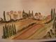 Toscana2 - Gerda Heitmann - Aquarell auf Papier - Landschaft - Klassisch Toscana2 - Gerda Heitmann - Aquarell auf Papier - Landschaft - Klassisch