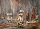 Regatta im Regen - Gerda Heitmann - Acryl auf Leinwand - Landschaft-Regen - Klassisch Regatta im Regen - Gerda Heitmann - Acryl auf Leinwand - Landschaft-Regen - Klassisch