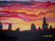 Abendhimmel über Balatin - Emmi Huehne - Acryl auf Leinwand - Landschaft - Klassisch Abendhimmel über Balatin - Emmi Huehne - Acryl auf Leinwand - Landschaft - Klassisch