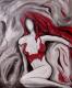 WITHOUT A FACE - Andrea Valerius - Ãl auf Pappe - weiblich - Surrealismus WITHOUT A FACE - Andrea Valerius - Ãl auf Pappe - weiblich - Surrealismus