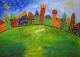 meine bunte Stadt - Christine Rösler - Gouache auf Papier - Sonstiges-Stadtansichten - Klassisch meine bunte Stadt - Christine Rösler - Gouache auf Papier - Sonstiges-Stadtansichten - Klassisch