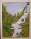 Wasserfall - Ronny Schleinig - Acryl auf Pappe - Landschaft-Wald - Klassisch Wasserfall - Ronny Schleinig - Acryl auf Pappe - Landschaft-Wald - Klassisch