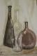 3 Flaschen - Gerhard Titz - Aquarell auf Papier - Stillleben - Klassisch 3 Flaschen - Gerhard Titz - Aquarell auf Papier - Stillleben - Klassisch