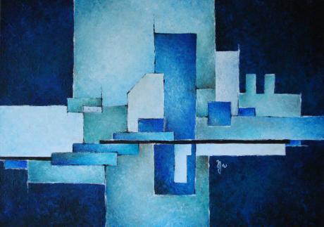 Blue City No.1 - Klaus Dörfler - Array auf Array - Array - Array Blue City No.1 - Klaus Dörfler - Array auf Array - Array - Array