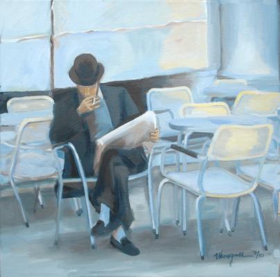 morgenzeitung im Café - ingrid wenz-gahler - Array auf Array - Array - Array morgenzeitung im Café - ingrid wenz-gahler - Array auf Array - Array - Array