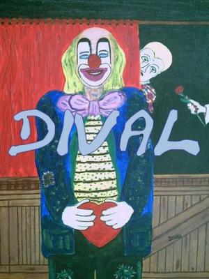 Der verliebte Clown - Hans-Dieter DIVAL - Schwarz - Array auf Array - Array - Der verliebte Clown - Hans-Dieter DIVAL - Schwarz - Array auf Array - Array -