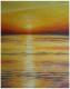 Sonnenuntergang - Edda Felmy - Ãl auf Nessel - Landschaft-Sonnenuntergang - Gegenständlich Sonnenuntergang - Edda Felmy - Ãl auf Nessel - Landschaft-Sonnenuntergang - Gegenständlich