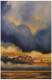 Hohes Wolkenbild - Edda Felmy - Ãl auf Nessel - Landschaft - Gegenständlich Hohes Wolkenbild - Edda Felmy - Ãl auf Nessel - Landschaft - Gegenständlich