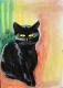 DAS WAR MEIN KARIM - Andrea Valerius - Kreide auf Papier - Katzen - Realismus DAS WAR MEIN KARIM - Andrea Valerius - Kreide auf Papier - Katzen - Realismus