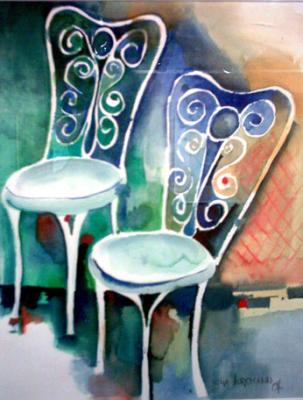 Bistrostühle - Aquarellina - Array auf Array - Array - Bistrostühle - Aquarellina - Array auf Array - Array -