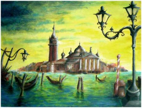 Sommerabend in Venedig Acryl 60 x 80cm - Benjamin Albrecht - Array auf Array - Array - Sommerabend in Venedig Acryl 60 x 80cm - Benjamin Albrecht - Array auf Array - Array -