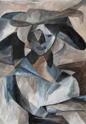 Kubistisches Portrait - Juliart - Array auf Array - Array - Kubistisches Portrait - Juliart - Array auf Array - Array -