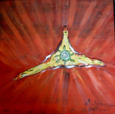 Acrylmalerei mit Collagentechnik - gruenrot04 - Array auf Array - Array - Acrylmalerei mit Collagentechnik - gruenrot04 - Array auf Array - Array -