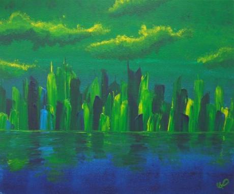 Green Skyline - Sabrina Pleiner - Array auf Array - Array - Green Skyline - Sabrina Pleiner - Array auf Array - Array -