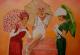 3 ladies in Pink - Hans Zwicker - Ãl-Acryl auf Leinwand - Sonstiges - 3 ladies in Pink - Hans Zwicker - Ãl-Acryl auf Leinwand - Sonstiges -