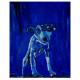 blauer hund in öl auf leinwand - Milan art - auf Leinwand - Sonstiges-Hunde - blauer hund in öl auf leinwand - Milan art - auf Leinwand - Sonstiges-Hunde -