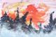 Sturmflut - I.M.J. Völker - Acryl auf Papier - Landschaft - Abstrakt Sturmflut - I.M.J. Völker - Acryl auf Papier - Landschaft - Abstrakt