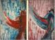 Diptich aus Zyklus Abstraktionen - Diana Lulcheva - Acryl auf Leinwand - Tiere - Abstrakt Diptich aus Zyklus Abstraktionen - Diana Lulcheva - Acryl auf Leinwand - Tiere - Abstrakt