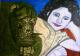 Liz und der Affe - Peter Mach - Ãl-Kohle auf Leinwand - Portrait - Klassisch Liz und der Affe - Peter Mach - Ãl-Kohle auf Leinwand - Portrait - Klassisch