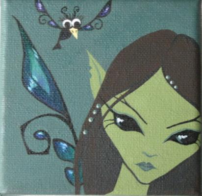 Green fairy, black bird - sugita sugita wahl - Array auf Array - Array - Green fairy, black bird - sugita sugita wahl - Array auf Array - Array -