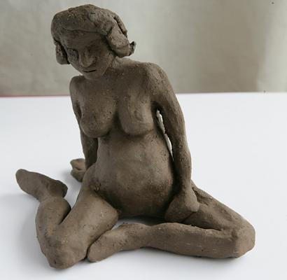 Skulptur Schwangere Frau aus Ton - Katja Langer - auf - Array - Skulptur Schwangere Frau aus Ton - Katja Langer - auf - Array -