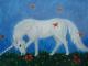 Grasendes Einhorn - Sahira - Acryl auf Leinwand - Sonstiges - Grasendes Einhorn - Sahira - Acryl auf Leinwand - Sonstiges -