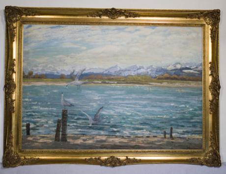 Chiemsee mit Bergen - Arnold - Array auf Array - Array - Chiemsee mit Bergen - Arnold - Array auf Array - Array -