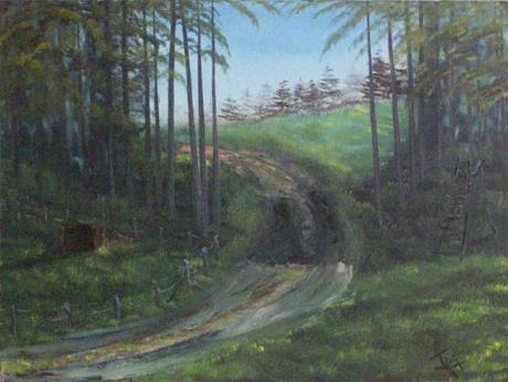 German forest path - Trit - auf - Array - German forest path - Trit - auf - Array -