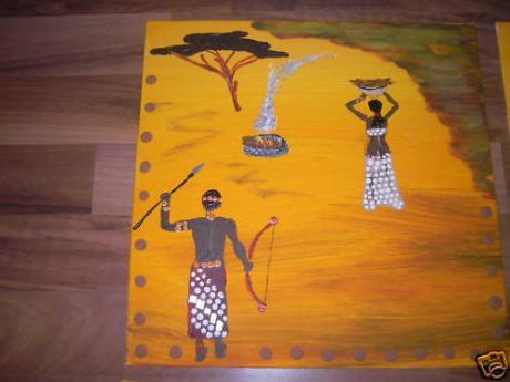 AFRIKA 1 Acryl Mischtechnik - NiLa - Array auf Array - Array - AFRIKA 1 Acryl Mischtechnik - NiLa - Array auf Array - Array -