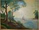 Wasserlandschaft mit Bäumen - basphi - Ãl auf Leinwand - Sonstiges - Wasserlandschaft mit Bäumen - basphi - Ãl auf Leinwand - Sonstiges -