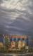 Himmel Ã¼ber der Stadt II - Gewitterlicht - Edda  Felmy - Acryl auf Nessel - Gewitter - 
