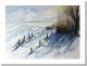 Schneelandschaft - Inez Eckenbach - Aquarell auf Papier - Schnee - Gegenständlich Schneelandschaft - Inez Eckenbach - Aquarell auf Papier - Schnee - Gegenständlich