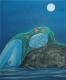 Entkommen - Nixe - Acryl auf Leinwand - Fantastisch-Mystik - Symbolismus Entkommen - Nixe - Acryl auf Leinwand - Fantastisch-Mystik - Symbolismus