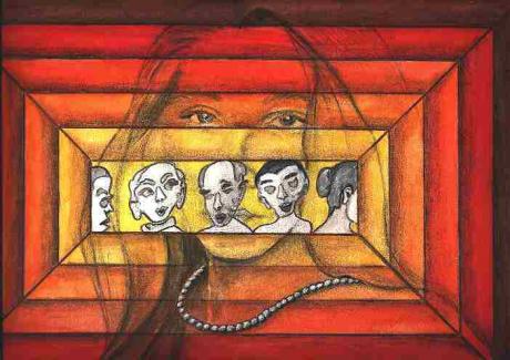 Kaleidoskop mit Kette (2001) Helmut Herzog - Helmut Herzog - Array auf Array - Array - 