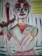 Warrior of Light - Peter Mach - Acryl auf Leinwand - Portrait - Klassisch Warrior of Light - Peter Mach - Acryl auf Leinwand - Portrait - Klassisch