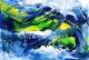 MEERJUNGFRAU AUF EINEM WAL - *KAYEM *KAYEM - Acryl auf Pappe - Abstrakt - Abstrakt MEERJUNGFRAU AUF EINEM WAL - *KAYEM *KAYEM - Acryl auf Pappe - Abstrakt - Abstrakt