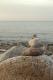 Steinskulptur am Strand - Max Nemo Mertens - auf - Küste-Himmel-Meer - Steinskulptur am Strand - Max Nemo Mertens - auf - Küste-Himmel-Meer -