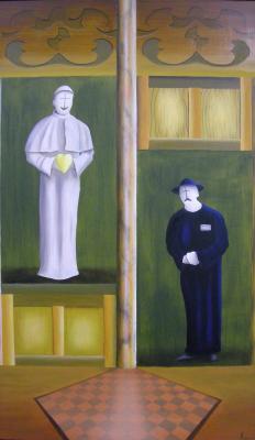 Der Papst liebt Pater Noster - KK Kemter - Array auf Array -  - Array