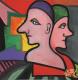 Give Me Time - Lenka Le Partl - Acryl auf Leinwand - Fantastisch - Naiv-PopArt Give Me Time - Lenka Le Partl - Acryl auf Leinwand - Fantastisch - Naiv-PopArt