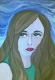 Mit Tränen in den Augen - Ulrike Fritz - Tempera auf Papier - Mädchen-Trauer - Gegenständlich Mit Tränen in den Augen - Ulrike Fritz - Tempera auf Papier - Mädchen-Trauer - Gegenständlich