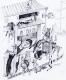 Der Fischhändler und die Katzen - atelier zerah - Illustration-Zeichnung auf - Katzen-Sonstiges - Der Fischhändler und die Katzen - atelier zerah - Illustration-Zeichnung auf - Katzen-Sonstiges -
