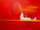 Haus rot - Doris Pohl - Acryl auf Leinwand - Sonstiges - Haus rot - Doris Pohl - Acryl auf Leinwand - Sonstiges -