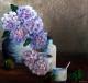 Hortensia - Geert Winkel - Acryl auf Holz - Stillleben - Realismus Hortensia - Geert Winkel - Acryl auf Holz - Stillleben - Realismus