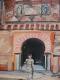 Tempel - henry beer (Incog) - Ãl auf Leinwand - Landschaft-Frauen - Impressionismus Tempel - henry beer (Incog) - Ãl auf Leinwand - Landschaft-Frauen - Impressionismus