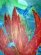 BlÃ¼te bei Nacht - Karin FrÃ¼hbrodt-Biller - Acryl auf Leinwand - Blumen - 