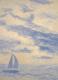Auf dem Meer - Jonas Jonasson - Acryl auf Papier - Landschaft-Meer - Klassisch Auf dem Meer - Jonas Jonasson - Acryl auf Papier - Landschaft-Meer - Klassisch