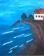 Leben am Abgrund - Reiner Szpadzinski - Acryl auf Leinwand - Küste-Meer - Naiv Leben am Abgrund - Reiner Szpadzinski - Acryl auf Leinwand - Küste-Meer - Naiv