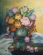 Blumenstrauss - Hedi Glashauser - Ãl auf Leinwand - Blumen-Stillleben - Naturalismus Blumenstrauss - Hedi Glashauser - Ãl auf Leinwand - Blumen-Stillleben - Naturalismus
