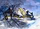 Winterlandschaft - Ondrej Malis - auf Papier - Abstrakt - Winterlandschaft - Ondrej Malis - auf Papier - Abstrakt -